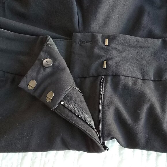 Lane Bryant The Allie Wide Leg Pants Tailored Stretch Womens Size 24R - Black - Picture 11 of 14